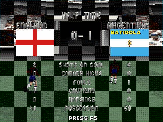 Alexi Lalas International Soccer screenshot 4 for Playstation